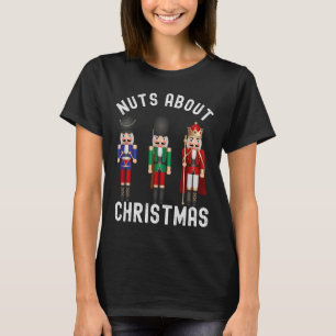 Camiseta Nueces sobre Navidades Navidades de pastel diverti