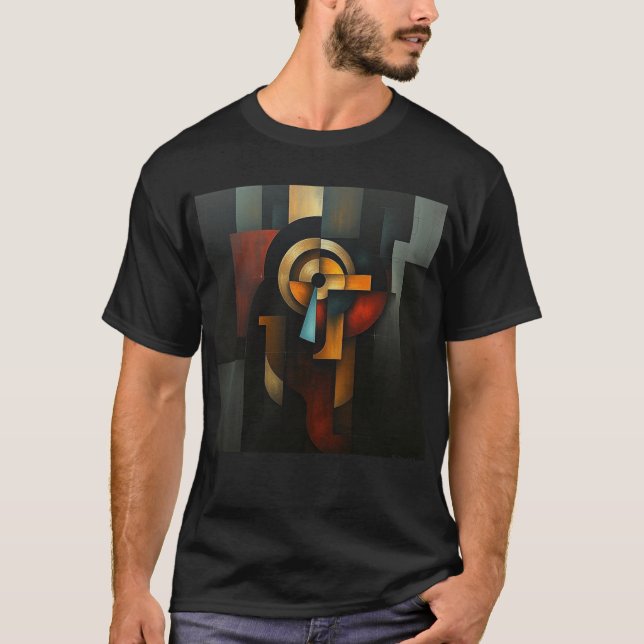 Camiseta NUES Cubist Abstract (Anverso)