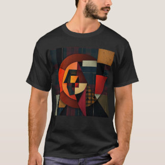 Camiseta NUES Cubista Tartán Abstracto