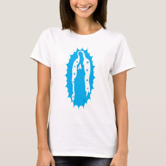 Camiseta Nuestra aguamarina moderna de señora Guadalupe
