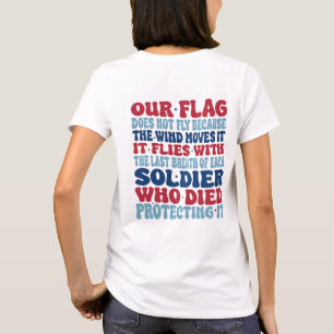 Camiseta Nuestra bandera no ondea porque el viento la mueve