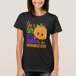 Camiseta Nuestra Calabaza Debida Noviembre 2020 Embarazo Ha