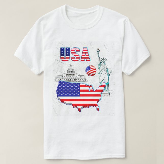 Camiseta NUESTRA CASA - colección de diseño de EE. UU. (Diseño del anverso)