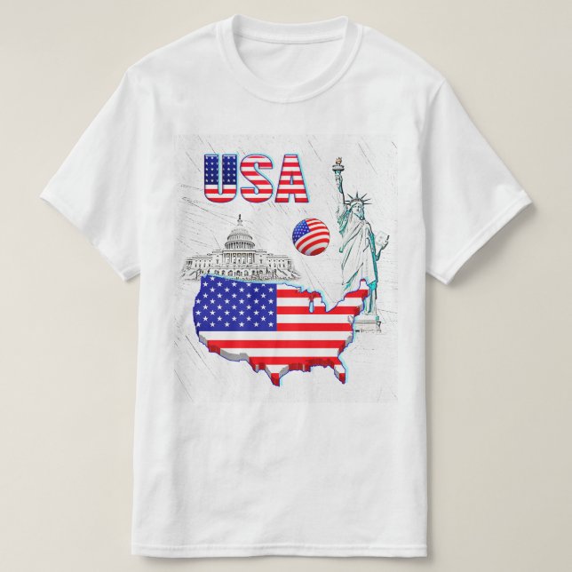 Camiseta NUESTRA CASA - colección de diseño de EE. UU. (Diseño del anverso)