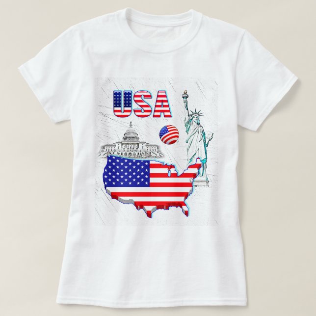 Camiseta NUESTRA CASA - colección de diseño de EE. UU. (Diseño del anverso)