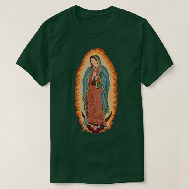 Camiseta nuestra dama de guadalupe (Diseño del anverso)
