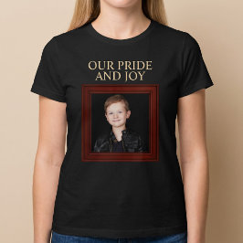 Camiseta Nuestra Orgullo Y Alegría Foto Personalizada Del N