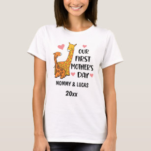 Camiseta Nuestra primera jirafa del Día de la Madre 2023