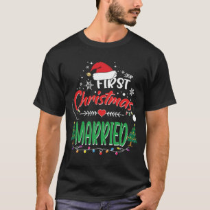 Camiseta Nuestra Primera Navidad Casada Recién Casada Sr.