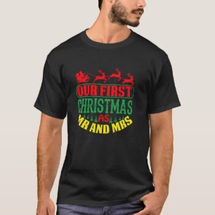 Camiseta nuestra primera navidad como co de emr y mrs 2023
