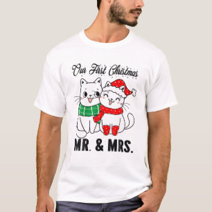 Camiseta Nuestra Primera Navidad Como El Sr. Y La Sra. 2021