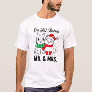 Camiseta Nuestra Primera Navidad Como El Sr. Y La Sra. 2021