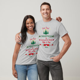 Camiseta Nuestra primera Navidad como esposa de marido y mu