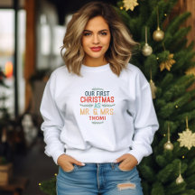 nuestra primera Navidad como Sr. y Sra.