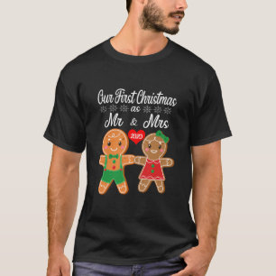 Camiseta Nuestra Primera Navidad Como Sr. Y Sra. 2020 Ginge