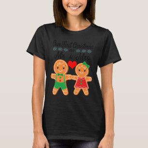 Camiseta Nuestra Primera Navidad Como Sr. Y Sra. 2021 Ginge