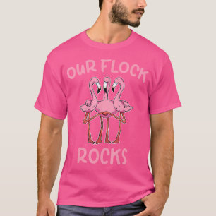 Camiseta Nuestra rebaño Roca Flamingo Vacaciones familiares