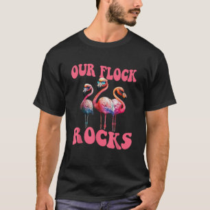 Camiseta Nuestra rebaño Roca Flamingo Vacaciones familiares