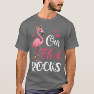 Camiseta Nuestra rebaño Roca Flamingo Vacaciones familiares