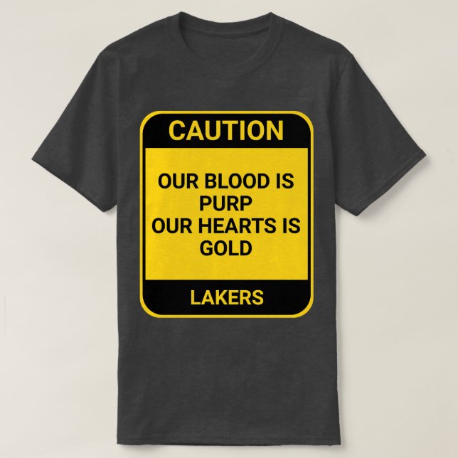 CAMISETA NUESTRA SANGRE ES PURP NUESTRO CORAZÓN ES ORO (Diseño del anverso)