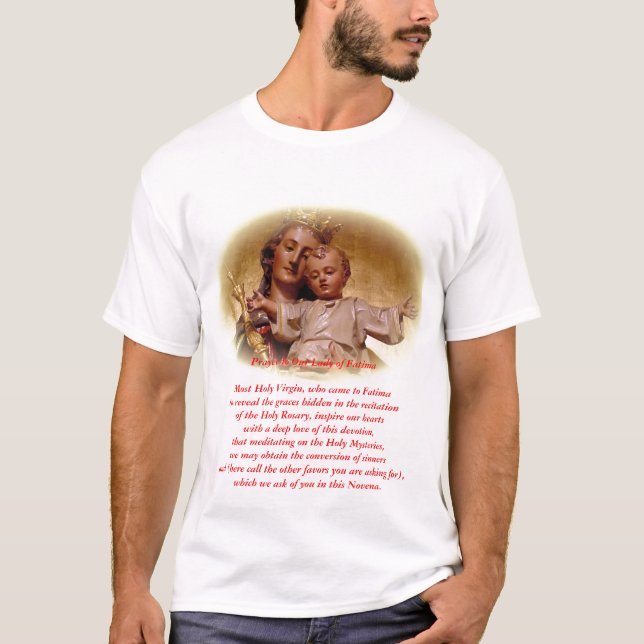 Camiseta Nuestra señora de Fátima (Anverso)