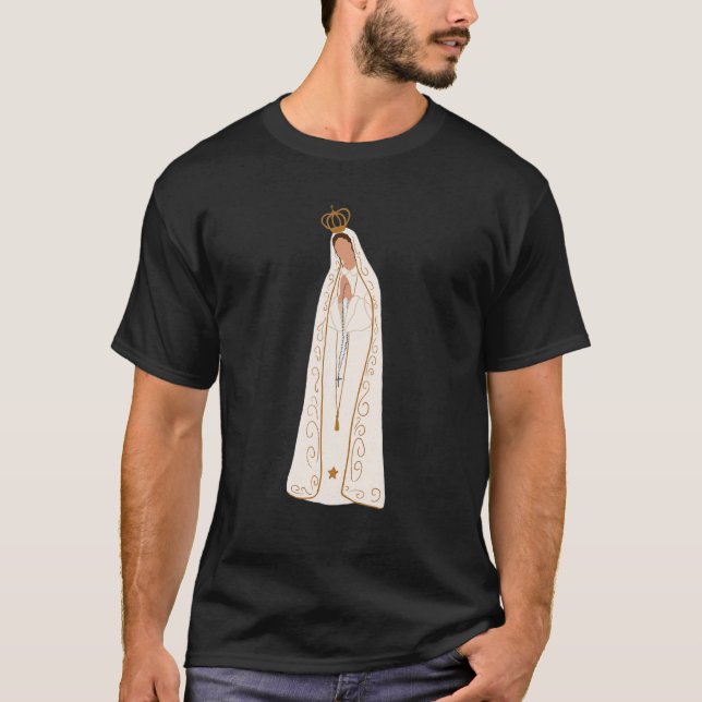 Camiseta Nuestra Señora De Fatima Rosary Oración Santa Bend (Anverso)