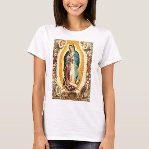 Camiseta Nuestra Señora De Guadalupe Arte Radiante