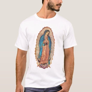 Camiseta Nuestra Señora de Guadalupe Tilma Milagrosa Arte F