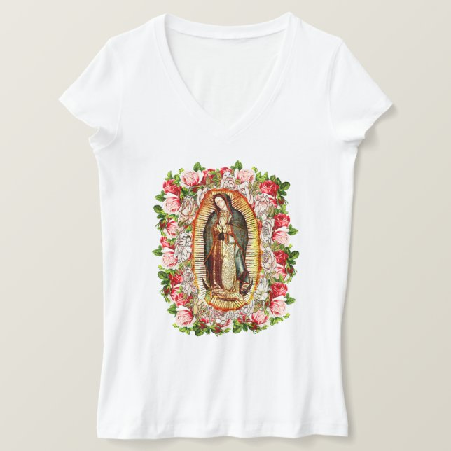 Camiseta Nuestra Señora de Guadalupe, VIRGEN DE GUADALUPE (Anverso del diseño)