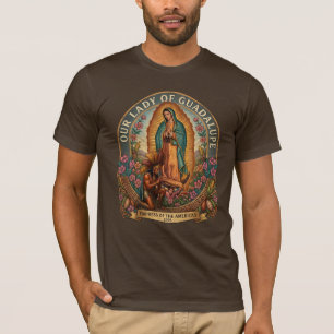 Camiseta Nuestra Señora de Guadalupe y Guerrero Azteca - Fe