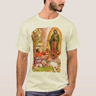 Camiseta Nuestra señora de Guadalupe y santo Juan Diego