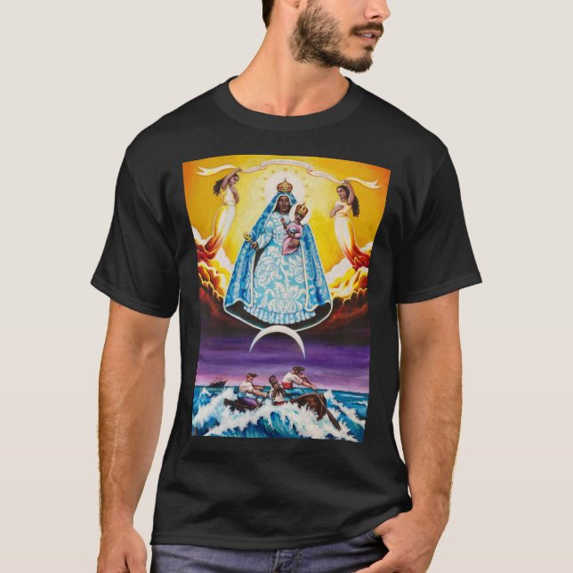 Camiseta Nuestra Señora de la Caridad Jah Sunny Arts Design (Anverso)
