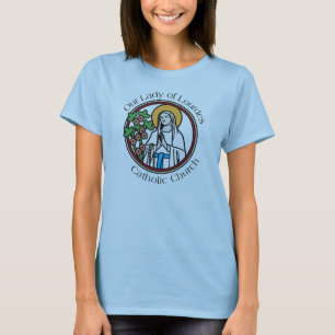 Camiseta Nuestra señora de la iglesia católica de Lourdes -