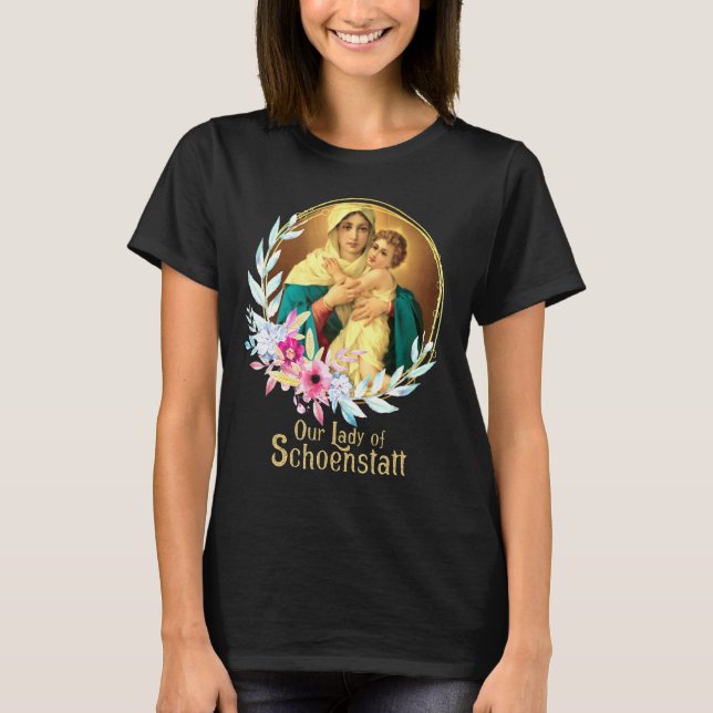 Camiseta Nuestra Señora De La Madre Escolar Mary Thrice Adm (Anverso)
