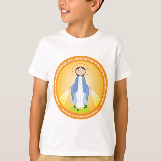 Camiseta Nuestra señora de la medalla milagrosa (Anverso)