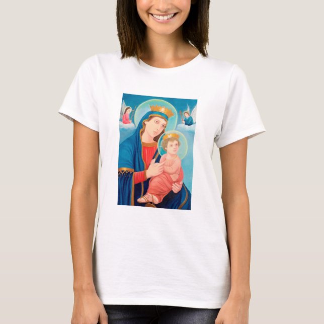 Camiseta Nuestra Señora de la Perpetua Ayuda Católica (Anverso)