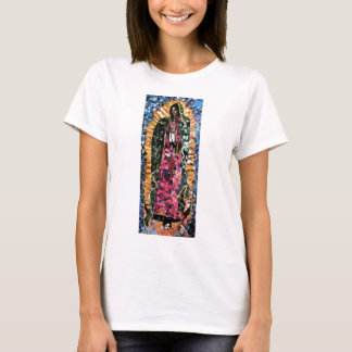 Camiseta Nuestra señora de la ropa del mosaico de Guadalupe