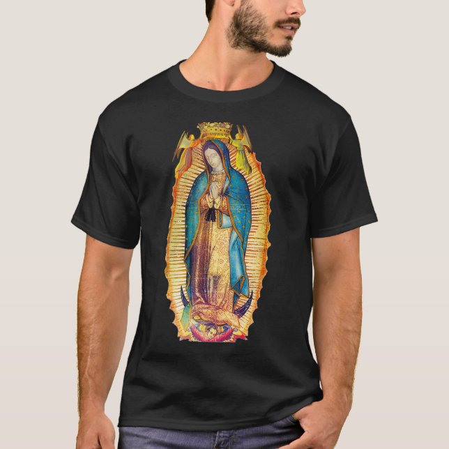 Camiseta Nuestra Señora de la Virgen Guadalupe María México (Anverso)