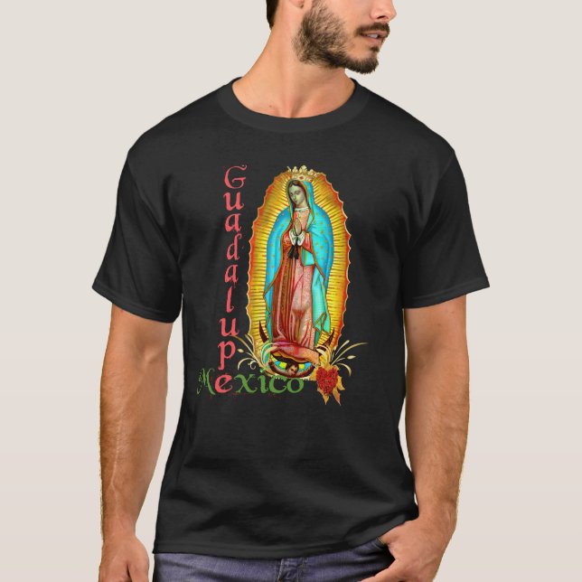 Camiseta Nuestra Señora de la Virgen Guadalupe María México (Anverso)