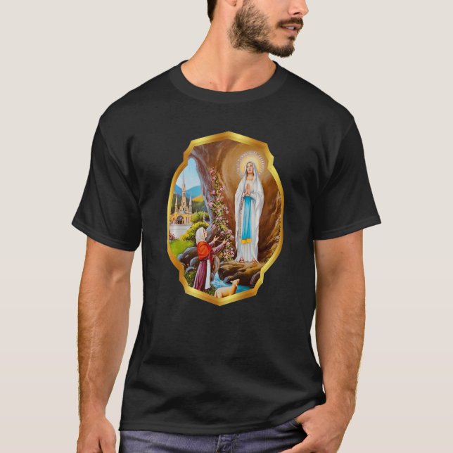 Camiseta Nuestra Señora de Lourdes St Bernadette Inmaculada (Anverso)