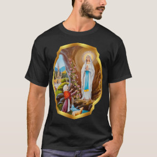 Camiseta Nuestra Señora de Lourdes St Bernadette Inmaculada
