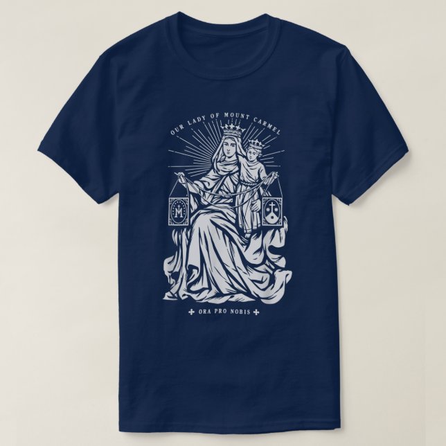 Camiseta Nuestra Señora del Monte Carmelo  (Diseño del anverso)