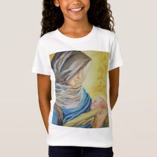 Camiseta Nuestra Señora del Silencio agarrando al bebé Jesú