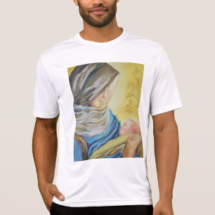 Camiseta Nuestra Señora del Silencio sosteniendo al niño Je