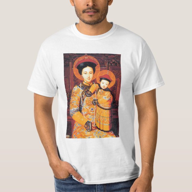Camiseta Nuestra señora del Virgen María chino de China (Anverso)
