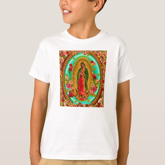 Camiseta Nuestra Señora Guadalupe Santa Virgen María (Anverso)