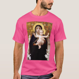 Camiseta Nuestra Señora Virgen De Los Lilies Bouguereau