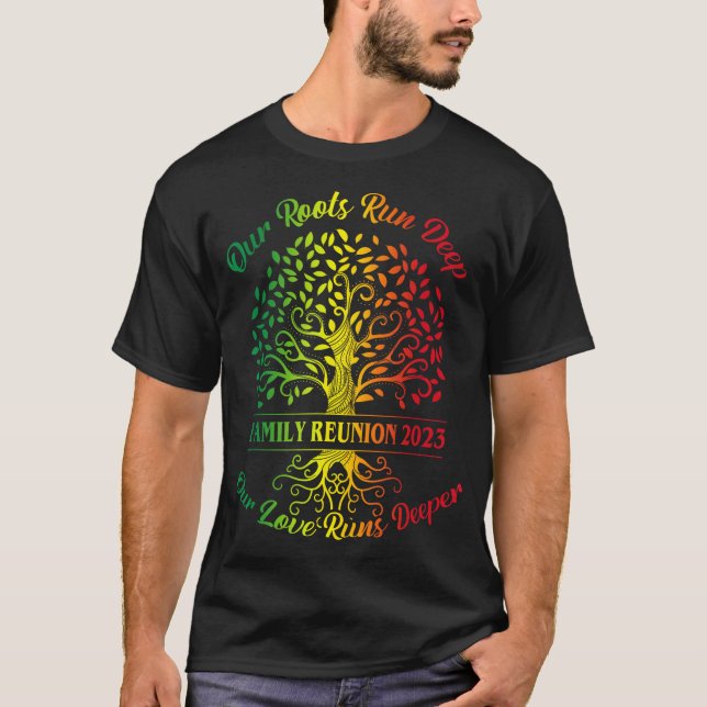 Camiseta Nuestras Raíces Corren Profundamente Nuestro Amor  (Anverso)