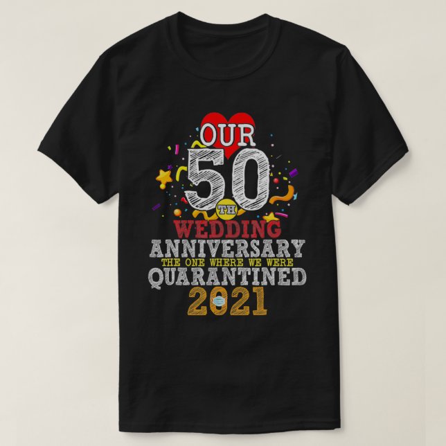Camiseta Nuestro 50° Aniversario Boda El Que Triunfó (Diseño del anverso)