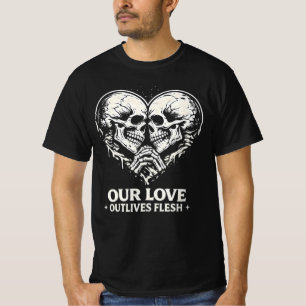 Camiseta Nuestro amor sobrevive a la carne Romántico esquel